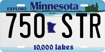 MN license plate 750STR