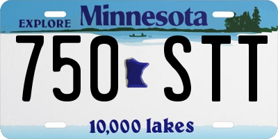MN license plate 750STT