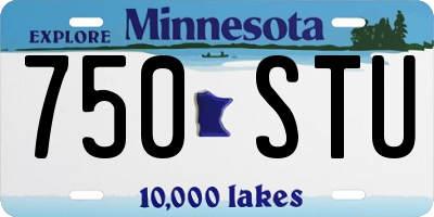 MN license plate 750STU