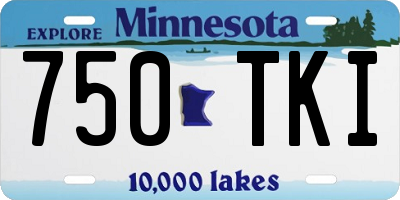 MN license plate 750TKI