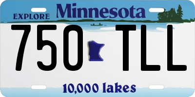 MN license plate 750TLL