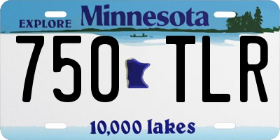 MN license plate 750TLR