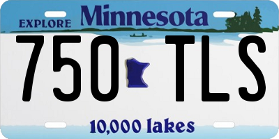 MN license plate 750TLS