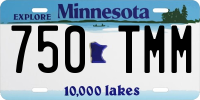MN license plate 750TMM