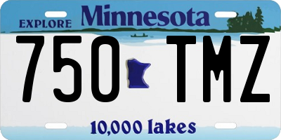 MN license plate 750TMZ