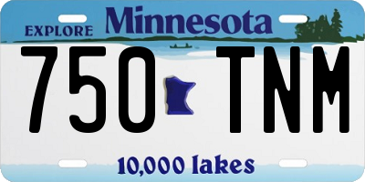 MN license plate 750TNM