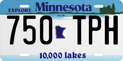 MN license plate 750TPH