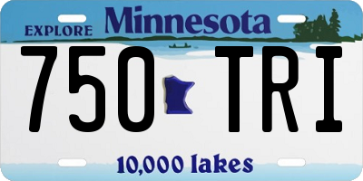 MN license plate 750TRI