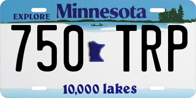 MN license plate 750TRP