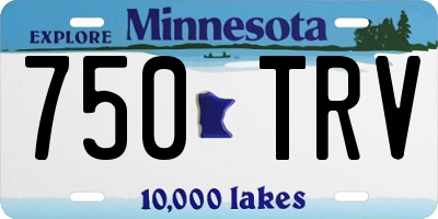 MN license plate 750TRV