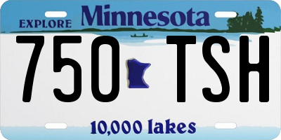 MN license plate 750TSH