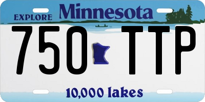MN license plate 750TTP