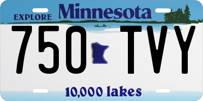 MN license plate 750TVY