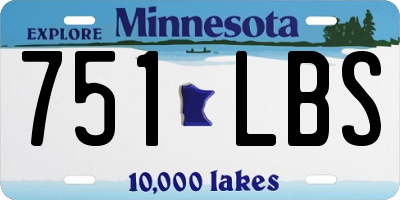 MN license plate 751LBS