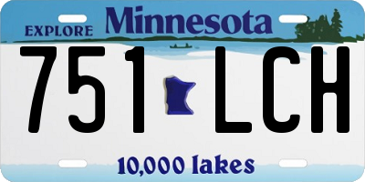 MN license plate 751LCH