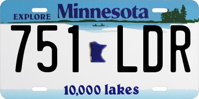 MN license plate 751LDR