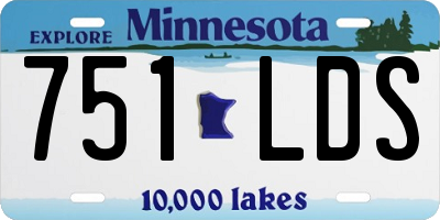 MN license plate 751LDS