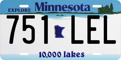 MN license plate 751LEL