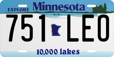 MN license plate 751LEO