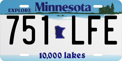 MN license plate 751LFE