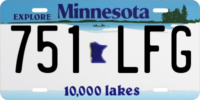 MN license plate 751LFG