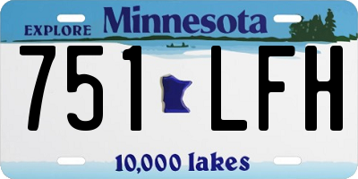 MN license plate 751LFH