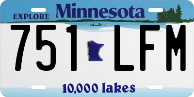 MN license plate 751LFM