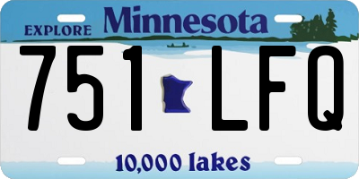 MN license plate 751LFQ