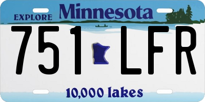 MN license plate 751LFR