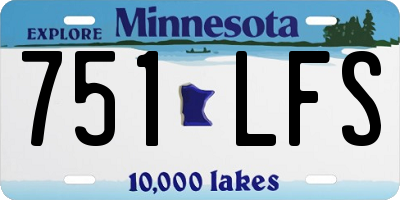 MN license plate 751LFS