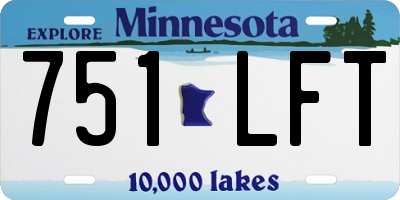 MN license plate 751LFT
