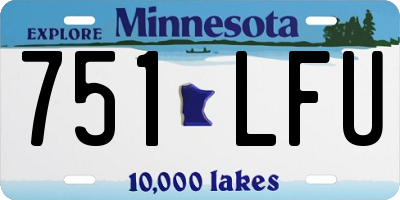 MN license plate 751LFU