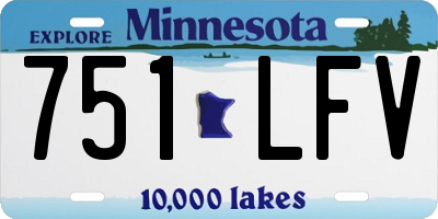 MN license plate 751LFV