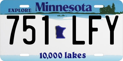 MN license plate 751LFY