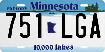 MN license plate 751LGA