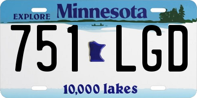 MN license plate 751LGD