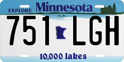 MN license plate 751LGH