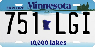 MN license plate 751LGI