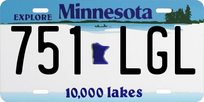 MN license plate 751LGL