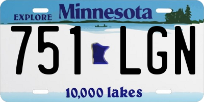 MN license plate 751LGN