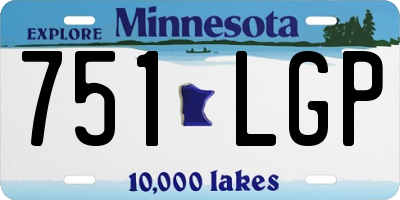 MN license plate 751LGP