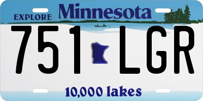 MN license plate 751LGR