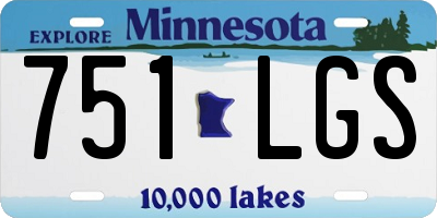 MN license plate 751LGS