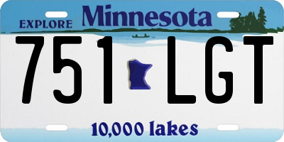 MN license plate 751LGT