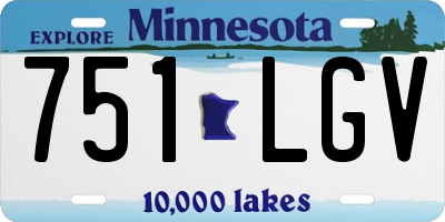 MN license plate 751LGV