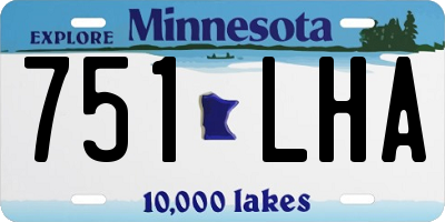 MN license plate 751LHA
