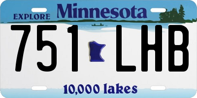 MN license plate 751LHB