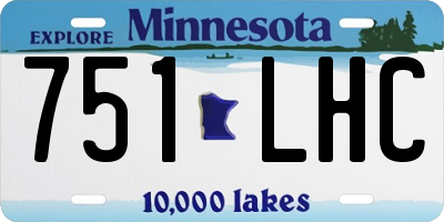 MN license plate 751LHC