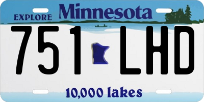 MN license plate 751LHD