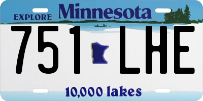 MN license plate 751LHE